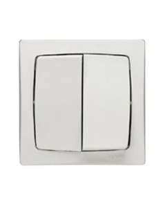 Double poussoir 6A appareillage saillie complet blanc LEGRAND 086021 2