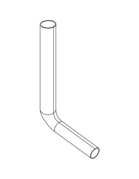Tube de chasse semi-bas OLI Ø 50-40mm x L33 cm REGIPLAST 490681