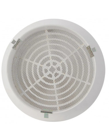 Grille ronde intérieure avec moustiquaire PVC diamètre 160mm NICOLL GATM160