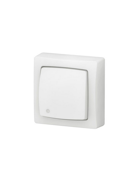 Transformeur 3 en 1 : inter, va-et-vient ou poussoir lumineux saillie complet blanc bornes auto blanc LEGRAND 086017L