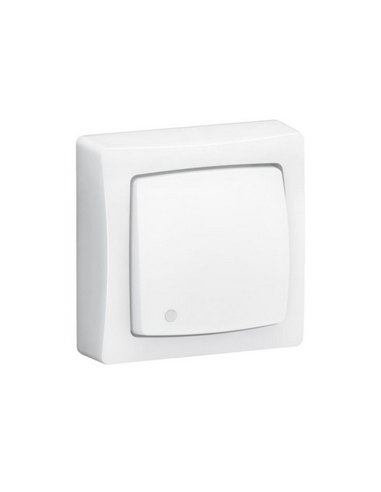 Transformeur 3 en 1 : inter, va-et-vient ou poussoir lumineux saillie complet blanc bornes auto blanc LEGRAND 086017L