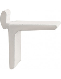Taquet pour crémaillère aluminium à entailler BLANC MONIN 522560 2