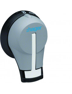 Commande débrochable sur porte p HA406N-407-408-964N-966N verrouillable HAGER HZC001 2