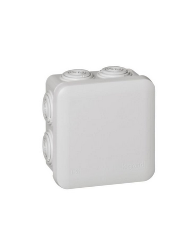 Boîte de dérivation carrée Plexo dimensions 80x80x45mm gris RAL7035 LEGRAND 094517