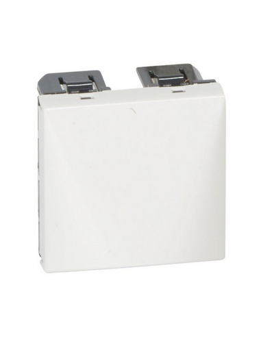 Sortie de câbles Mosaic 2 modules avec serre-câbles pour câble Ø12mm maximum et Ø4mm minimum blanc LEGRAND 099644