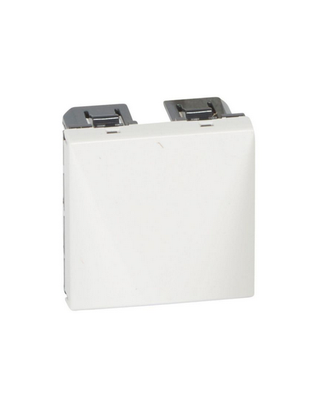 Sortie de câbles Mosaic 2 modules avec serre-câbles pour câble Ø12mm maximum et Ø4mm minimum blanc LEGRAND 099644