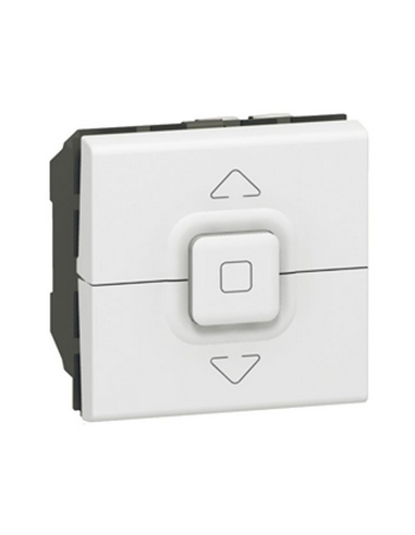 Interrupteur de volets roulants 500W maximum Mosaic 2 modules blanc LEGRAND 077026