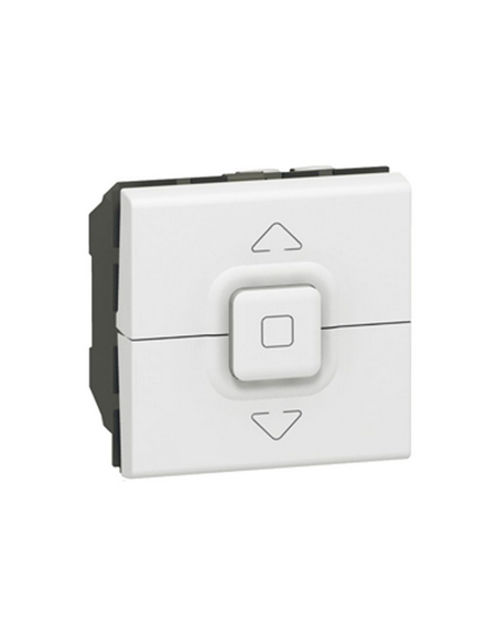 Interrupteur de volets roulants 500W maximum Mosaic 2 modules blanc LEGRAND 077026