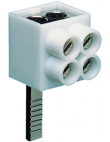 Borne de raccordement 1 Pôle languette 2 câbles 16mm² HAGER KF82A