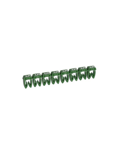 1200 Repères CAB 3 pour filerie 0,5mm² à 1,5mm² et blocs de jonction avec chiffre 5 vert LEGRAND 038215