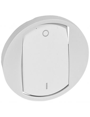 Enjoliveur Céliane doigt large pour interrupteur bipolaire Blanc LEGRAND 068021