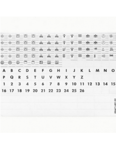 Étiquette de repérage adhésive pour imprimante laser pour modulaire LEGRAND 004999