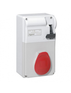 Coffret P17 IP44 avec interrupteur et 1 prise 16A 3P+T - 380V~ à 415V~ 50Hz à 60Hz LEGRAND 056605 2