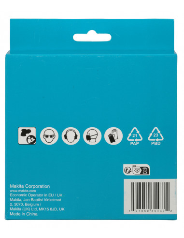 10 Disques abrasifs à maille Ø125mm A180 MAKITA D-78673