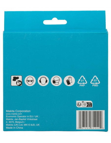 2 Plateaux intermédiaires auto-aggripants D.125mm MAKITA D-78704