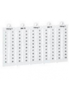 100 repères à lecture horizontale pour bloc de jonction viking 3 pas 8mm avec chiffres 1 à 100 LEGRAND 039530 2
