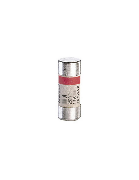 Cartouche cylindrique domestique 10,3x25,8mm sans voyant 10A LEGRAND 011610