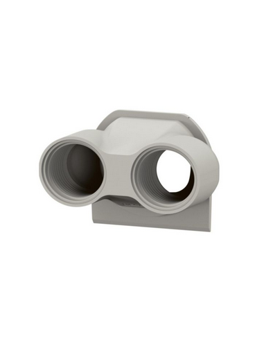 Embout presse-étoupe de remplacement pour boîtier saillie étanche Plexo 2 entrées filetage ISO20 gris LEGRAND 069670L