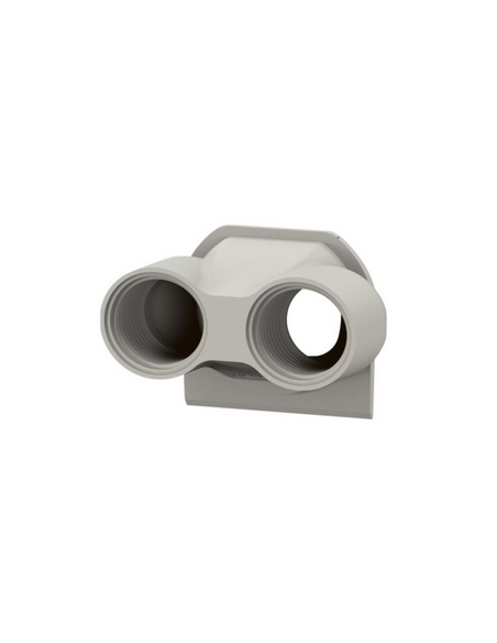 Embout presse-étoupe de remplacement pour boîtier saillie étanche Plexo 2 entrées filetage ISO20 gris LEGRAND 069670L