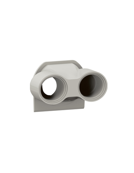 Embout presse-étoupe de remplacement pour boîtier saillie étanche Plexo 2 entrées filetage ISO20 gris LEGRAND 069670L