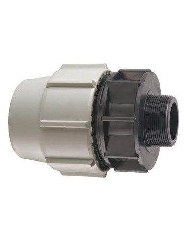 RACCORD MALE COMPRESS PR PE D25x1/2 102011809