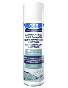 GALVANISATION A FROID GALVAGEB POUR PROTECTION ANTI-CORROSION DES METAUX FERREUX