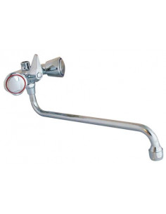 Mélangeur de douche chromé bec long entraxe 60mm Spécial