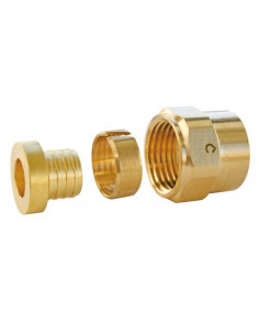 RACCORD A COMPRESSION LAITON A ECROU TOURNANT