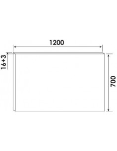 Miroir seul Boston 120cm 322120 2