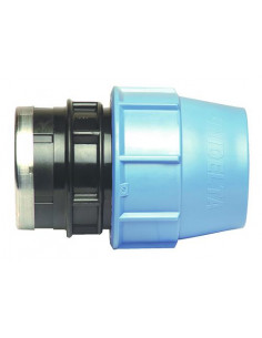 RACCORD FEMELLE PLASTIQUE A SERRAGE EXTERIEUR POUR TUBE POLYETHYLENE SEMI-RIGIDE