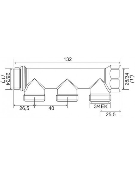 COLLECTEUR LAITON 3/4EK EASY LOCK