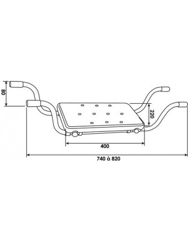 Siège de baignoire aluminium 504013026