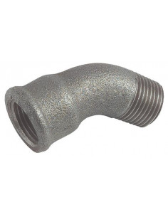 COUDE EGAL FONTE NOIRE 45° MALE FEMELLE N° 40 2