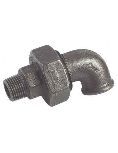 COUDE UNION CONIQUE FONTE NOIRE MALE FEMELLE N° 98