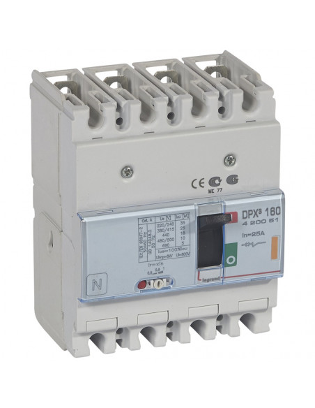DPX3 160 MT 4P 25A 25KA LEGRAND 420051