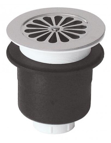 BONDE SIPHOIDE VERTICALE POUR RECEVEUR DE DOUCHE ACRYLIQUE 90