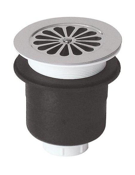 BONDE SIPHOIDE VERTICALE POUR RECEVEUR DE DOUCHE ACRYLIQUE 90