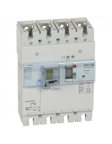 Interrupteur à déclenchement libre DPX³-I250 4 Pôles avec différentiel 250A LEGRAND 420298