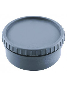 BOUCHON DE VISITE 2 PIECES PVC POUR EVACUATION MALE