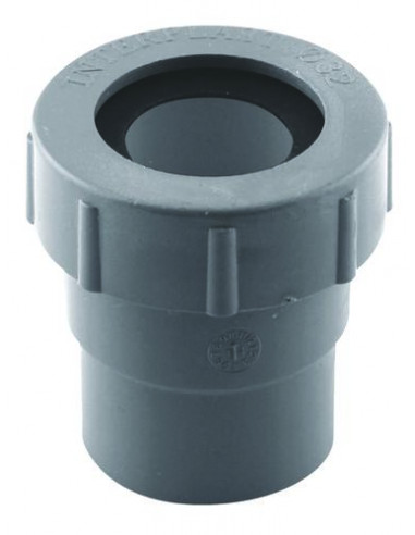 MANCHON AVEC JOINT A LEVRE ET EMBOITEMENT PVC POUR EVACUATION FEMELLE