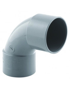 COUDE PVC A 87.30° POUR EVACUATION DOUBLE FEMELLE 2