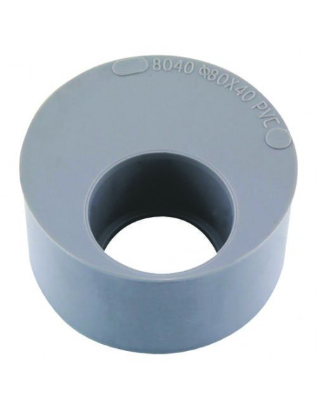 TAMPON DE REDUCTION PVC POUR EVACUATION 1 TROU