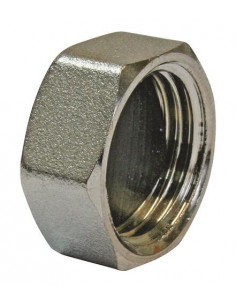 Bouchon feme laiton chromé 1/2 auto etan 870-15C 2