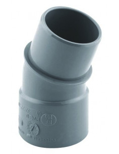 COUDE PVC A 20° POUR EVACUATION MALE FEMELLE 2