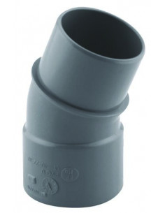 COUDE PVC A 20° POUR EVACUATION MALE FEMELLE