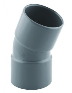 COUDE PVC A 20° POUR EVACUATION DOUBLE FEMELLE 2