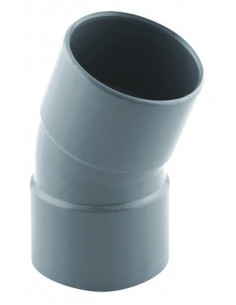 COUDE PVC A 20° POUR EVACUATION DOUBLE FEMELLE