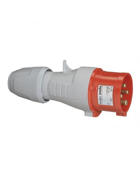 Fiche mobile droite P17 IP44 16A 380V à 415V 3P+T LEGRAND 555128