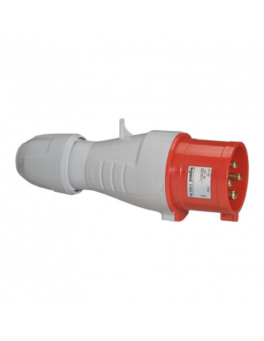 Fiche mobile droite P17 IP44 32A de 380V à 415V 3P+T LEGRAND 555238