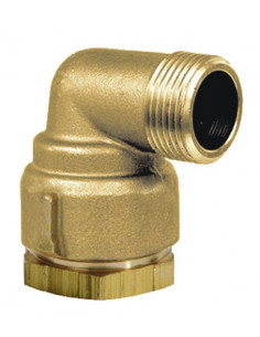 Coude mâle laiton REXUO PE ø32-26/34 HUOT 101517105